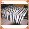 Haute Qualité Prined Color Rex Rabbit Fur Throw Chinchilla Design